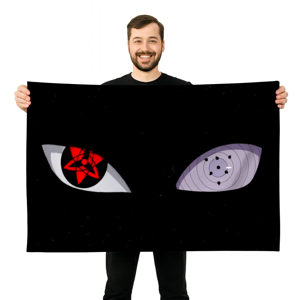 Bandera Madara Uchiha "Sharingan y Rinnegan" – Naruto™