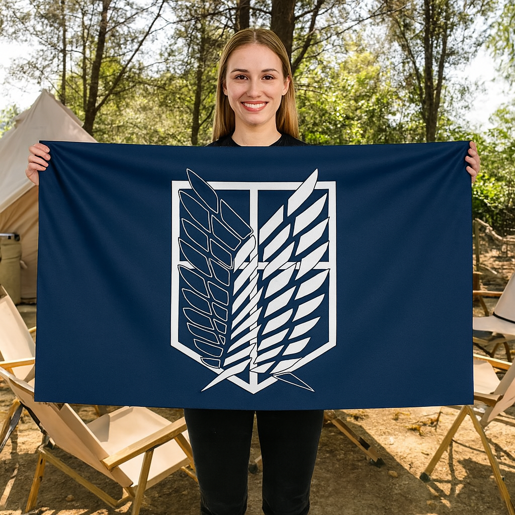 Bandera del Batallón de Exploración "Emblema de las Alas de la Libertad" - Attack on Titan™
