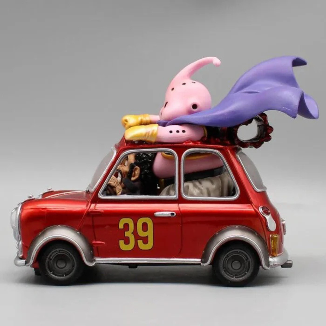 Figura Majin Buu & Mr. Satan "Coche Rojo" – Dragon Ball Z™