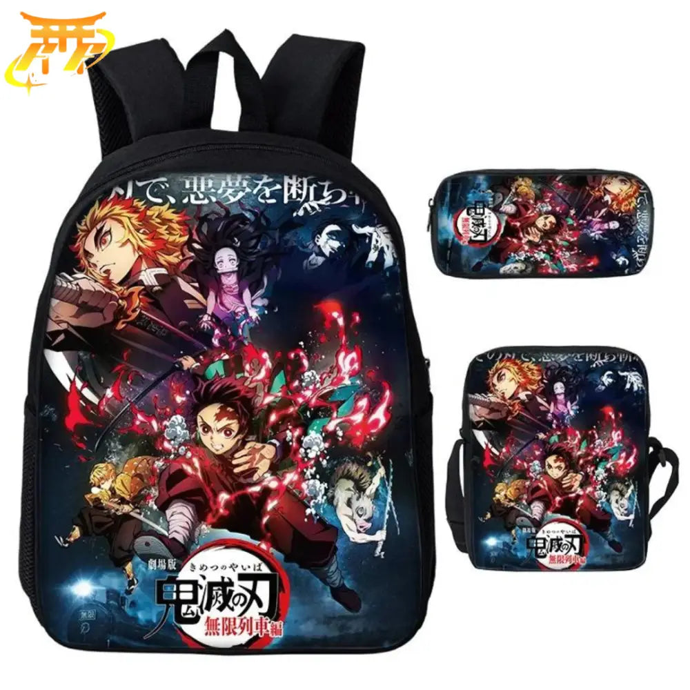 Mochila con Estuche y Bolso Tanjiro El Tren Infinito - Demon Slayer™