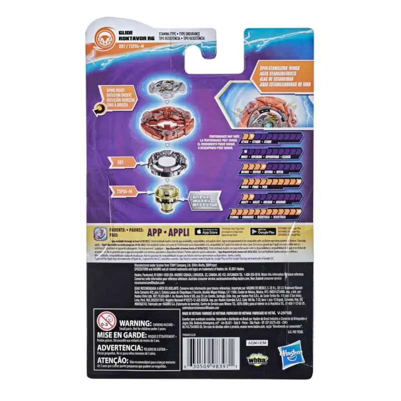 Peonza Glide Roktavor R6 Wheel Revolving-SPM - Beyblade Burst Surge™