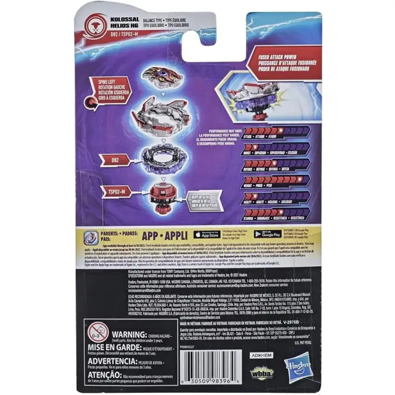 Peonza Kolossal Helios H6 1B-D Zoning-SPM - Beyblade Burst Surge™