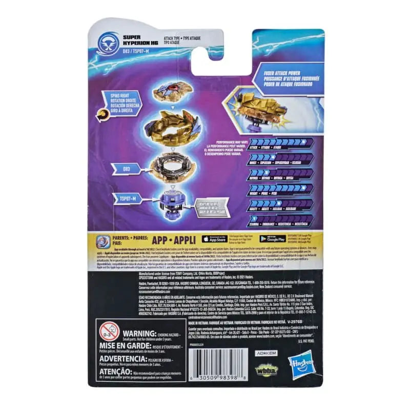 Peonza Super Hyperion H6 1A-D Xceed-SPM - Beyblade Burst Surge™