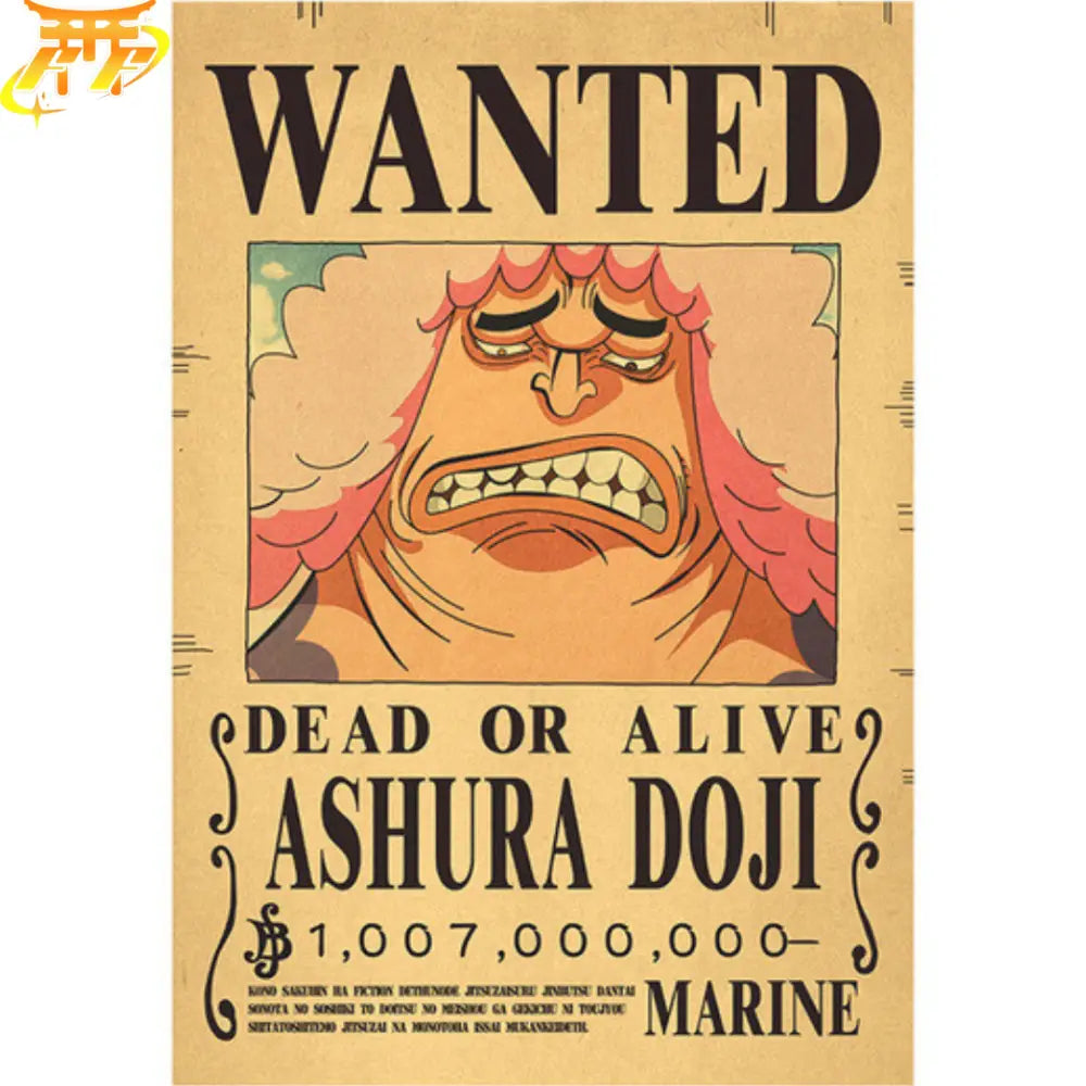 Poster Buscado Ashura Doji - One Piece™