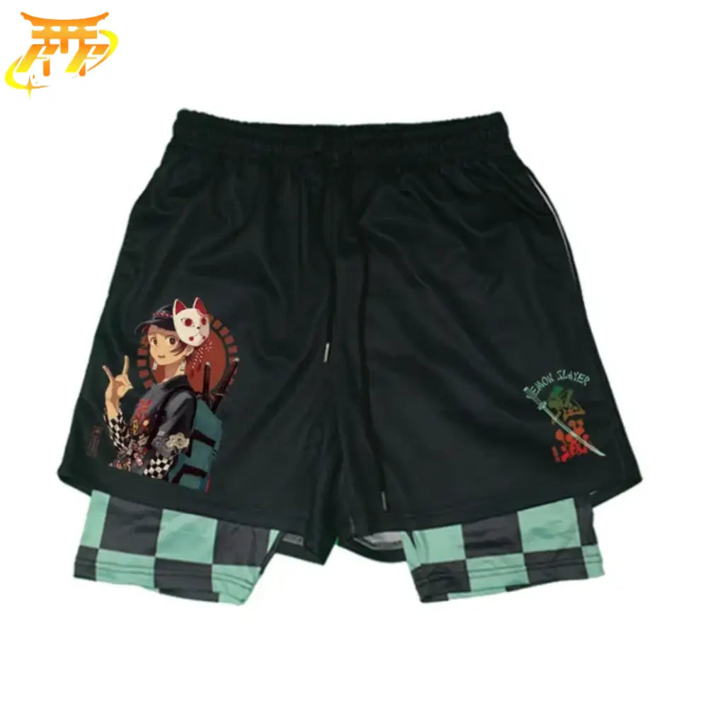 Short Tanjiro Mascara de Conjuracion - Demon Slayer™