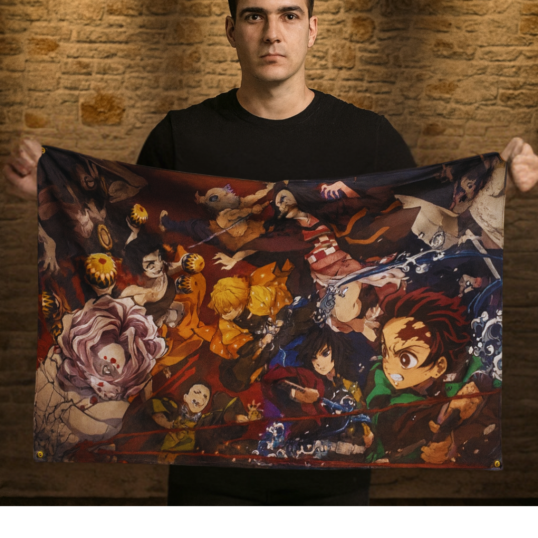 Bandera Cazadores "Combate contra los Demonios" – Demon Slayer™