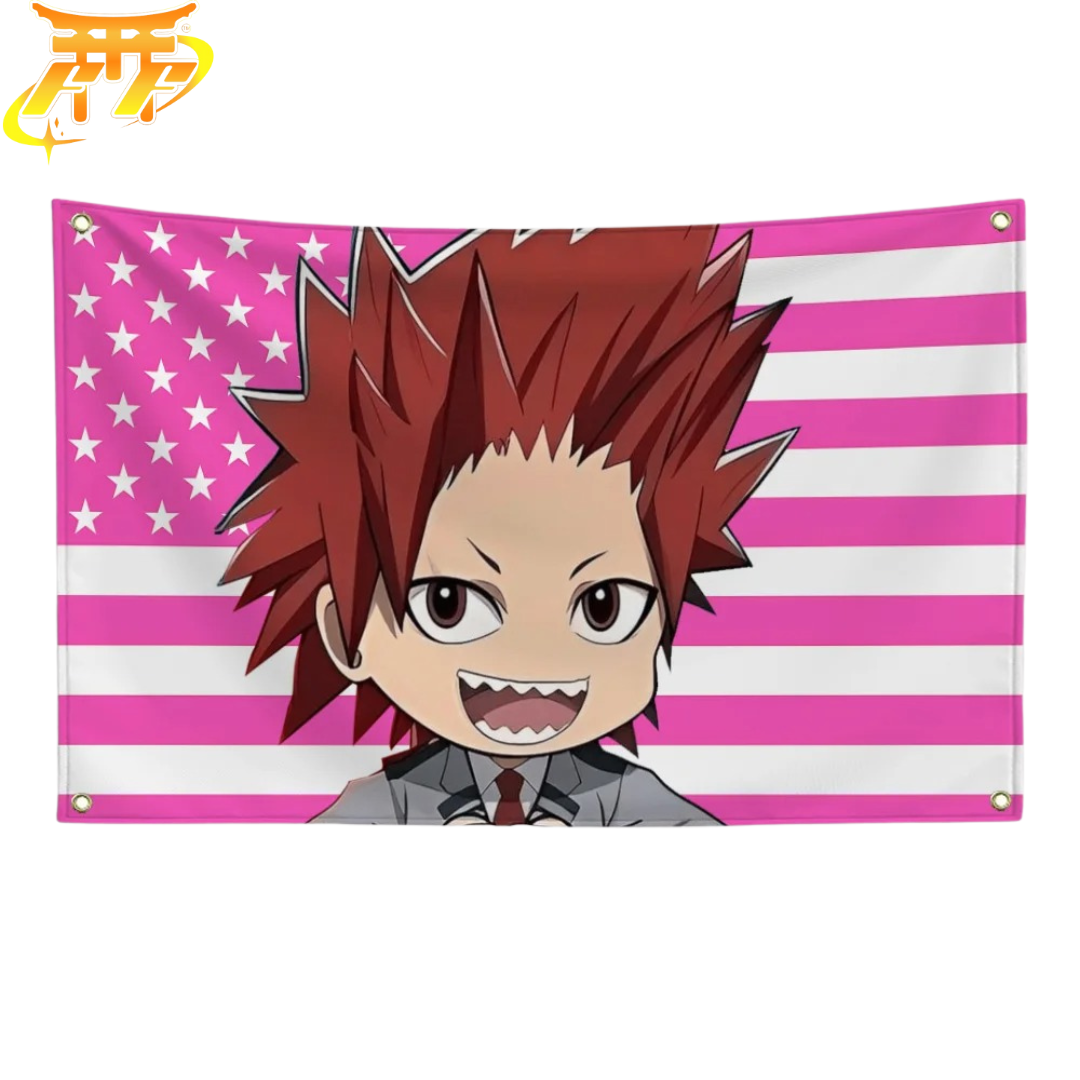 Bandera Eijiro Kirishima "Estilo Chibi Estudiante" – My Hero Academia™