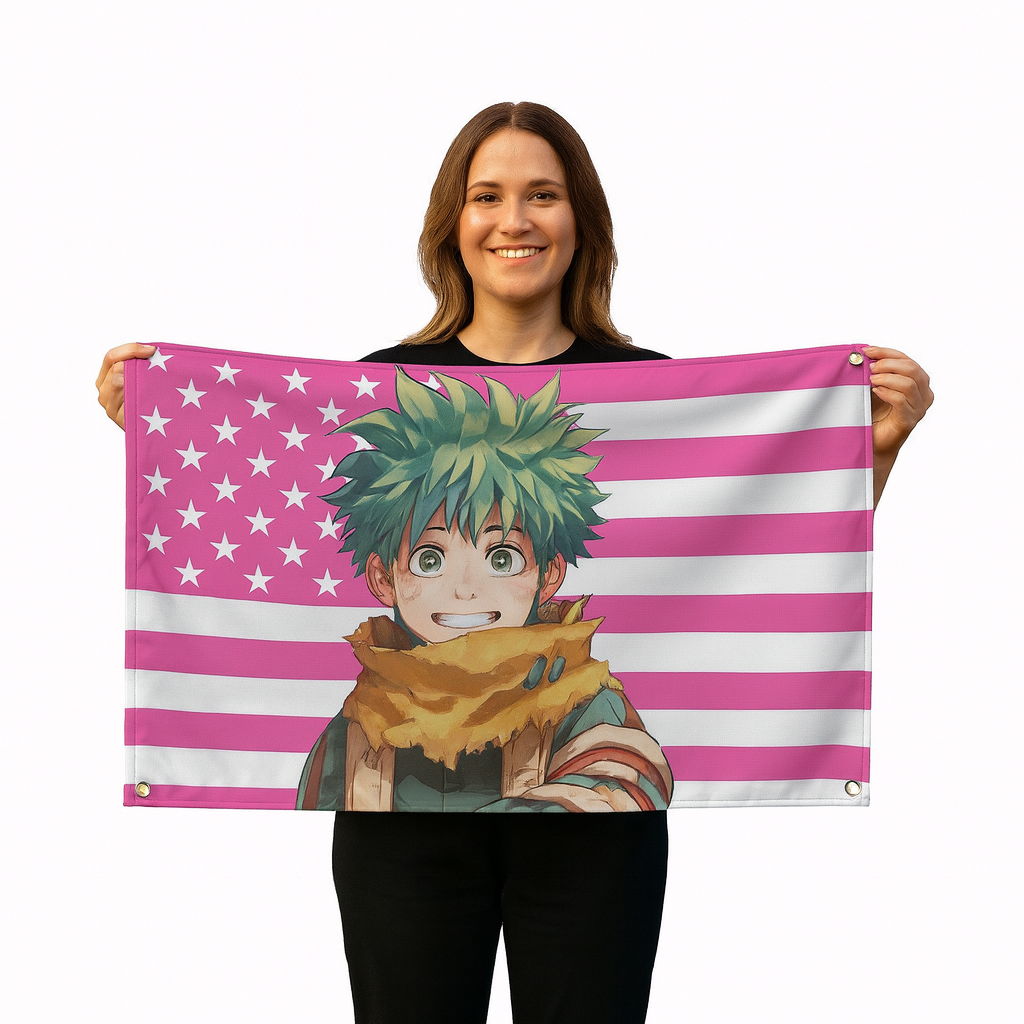 Bandera Izuku Midoriya "Traje de Supervivencia" – My Hero Academia™