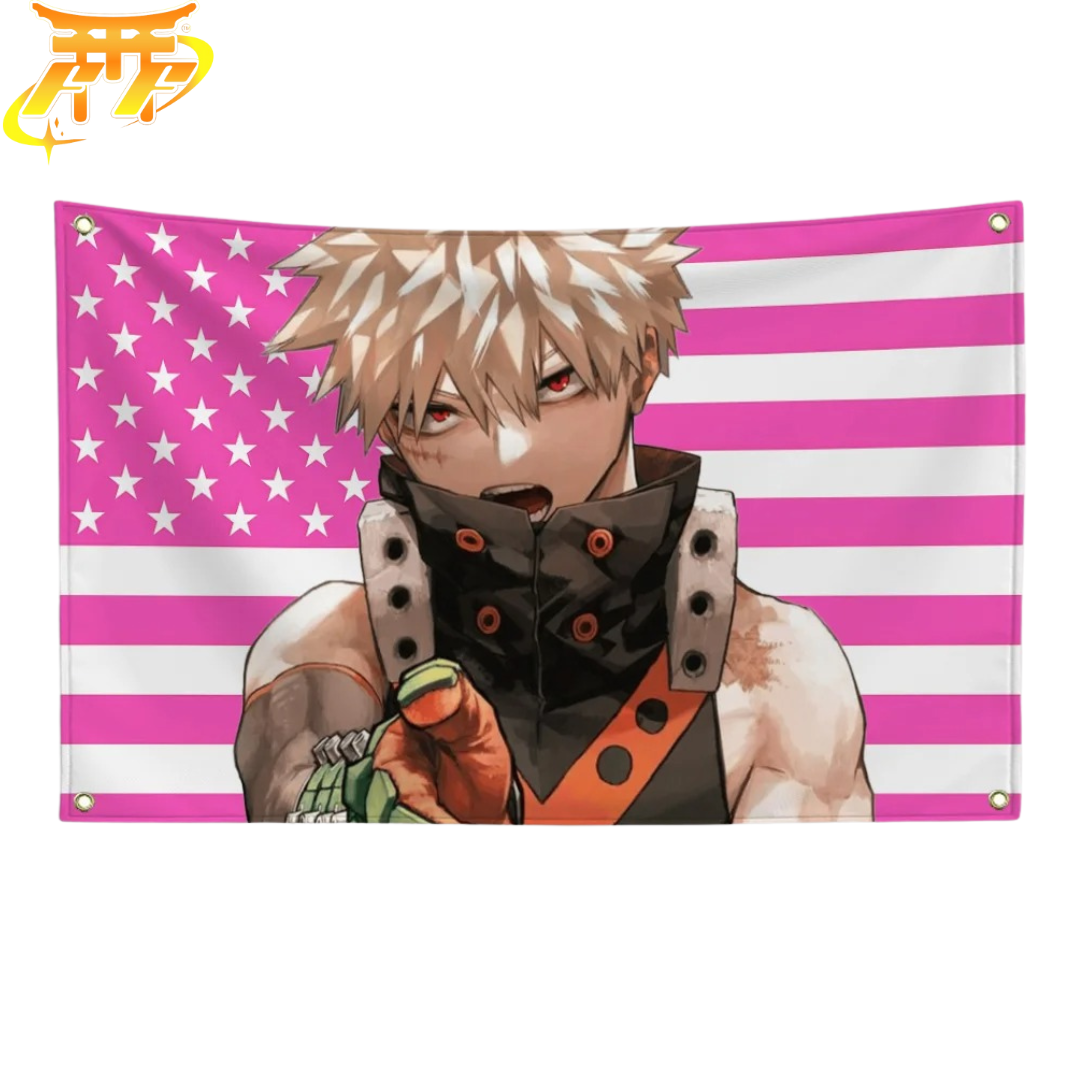 Bandera Katsuki Bakugo "Explosión Heroica" – My Hero Academia™