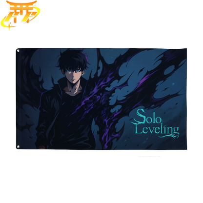 Bandera Sung Jinwoo "Soberano de las Sombras" – Solo Leveling™