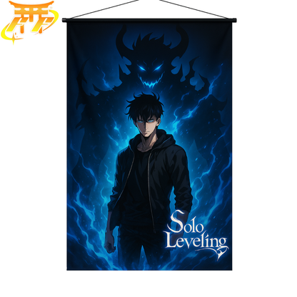 Bandera Sung Jinwoo "Sombra del Monarca" – Solo Leveling™