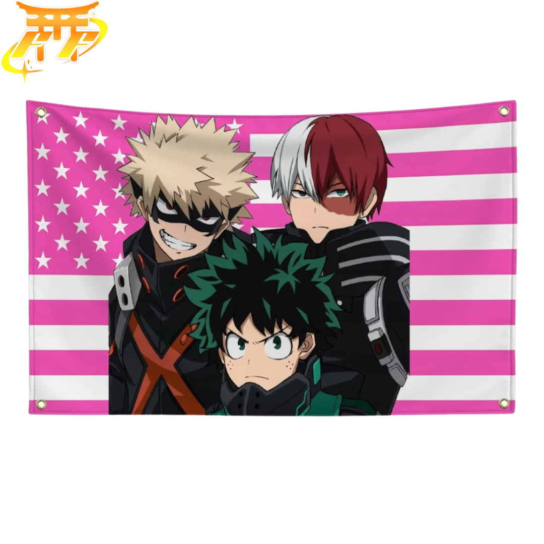 Bandera "Trío de Héroes" – My Hero Academia™