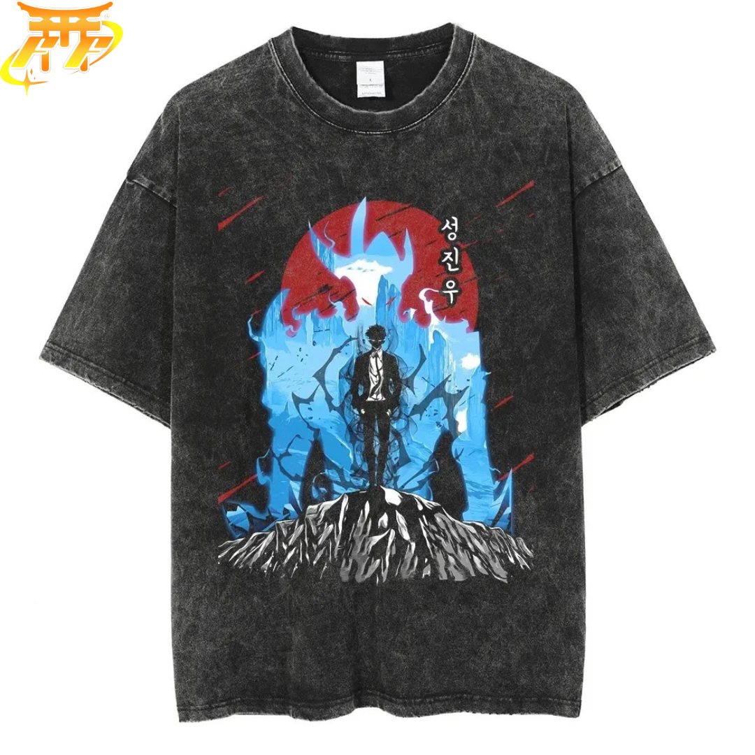 Camiseta Oversize Sung "Cazador de Rango S" - Solo Leveling™