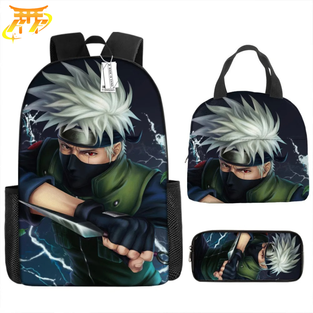 Cartable avec Trousse et Sacoche Kakashi Hatake - Naruto Shippuden™