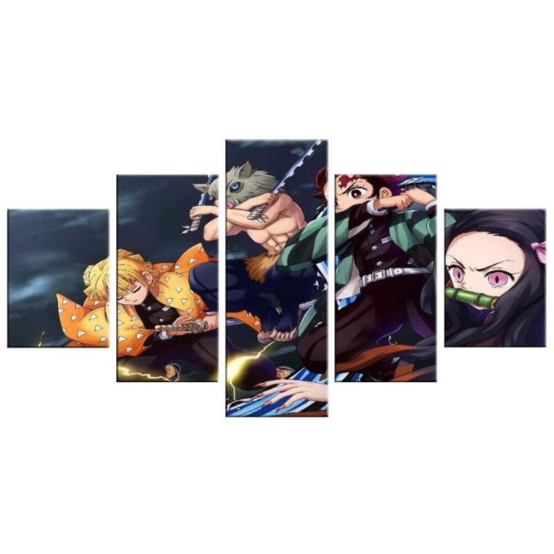 Cuadro Tanjiro, Nezuko, Zenitsu e Inosuke - Demon Slayer™