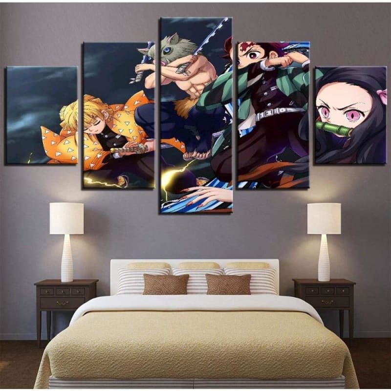 Cuadro Tanjiro, Nezuko, Zenitsu e Inosuke - Demon Slayer™