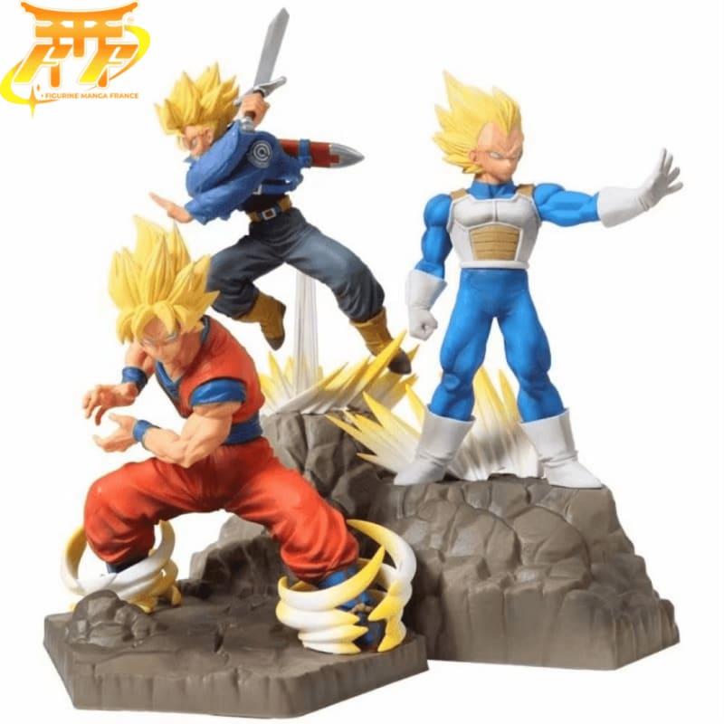 Figura Son Goku, Vegeta y Trunks - Dragon Ball Z™