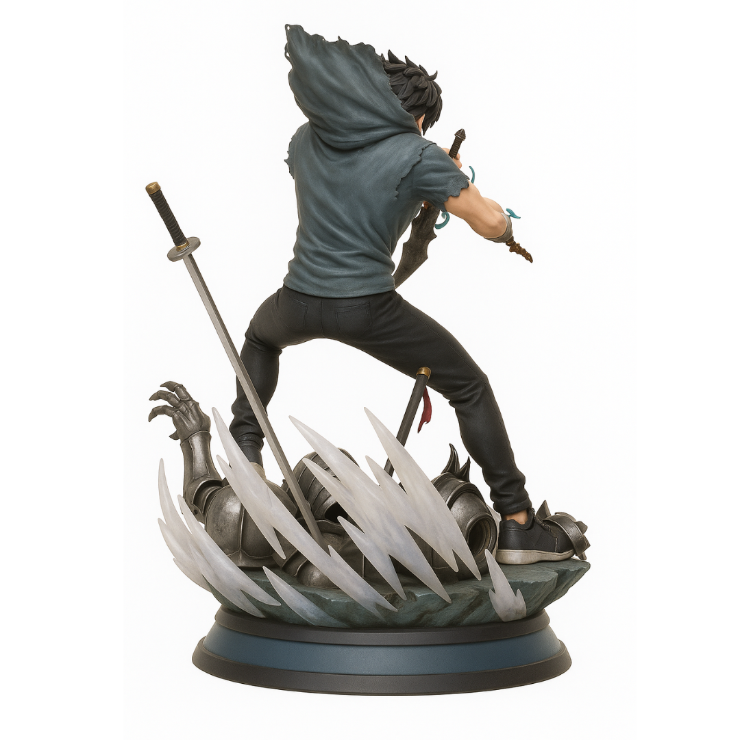 Figura Sung Jin-Woo "Cazador de Mazmorras" – Solo Leveling™