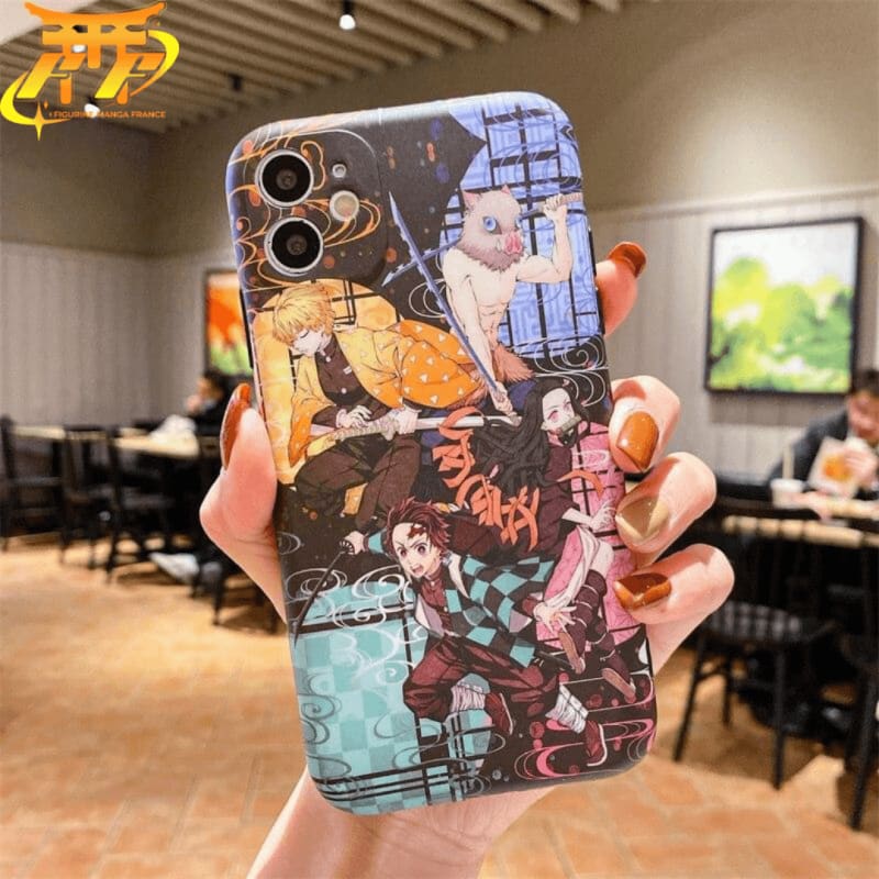 Funda iPhone Tanjiro, Nezuko, Inosuke y Zenitsu - Demon Slayer ™