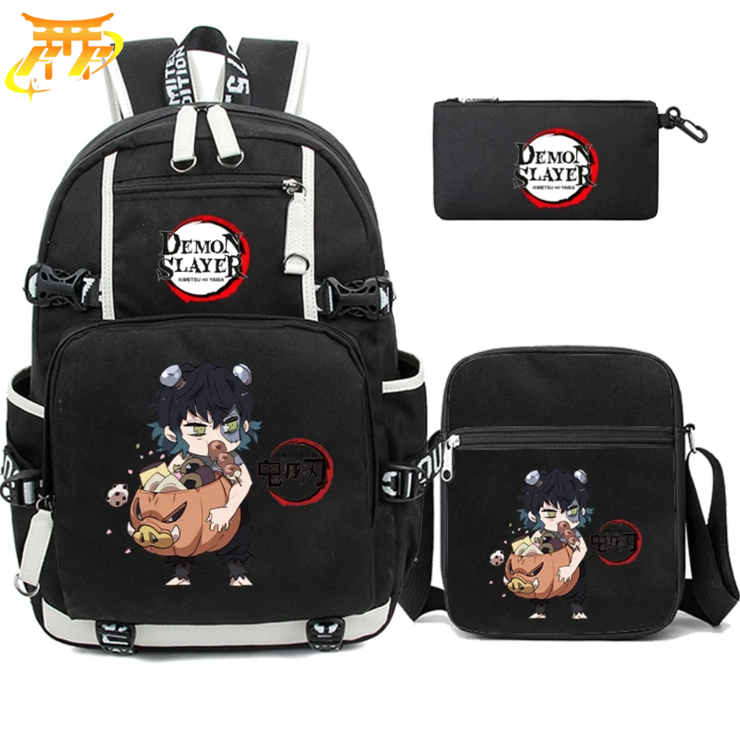  Mochila con Estuche y Bolso Hashibira Inosuke - Demon Slayer™