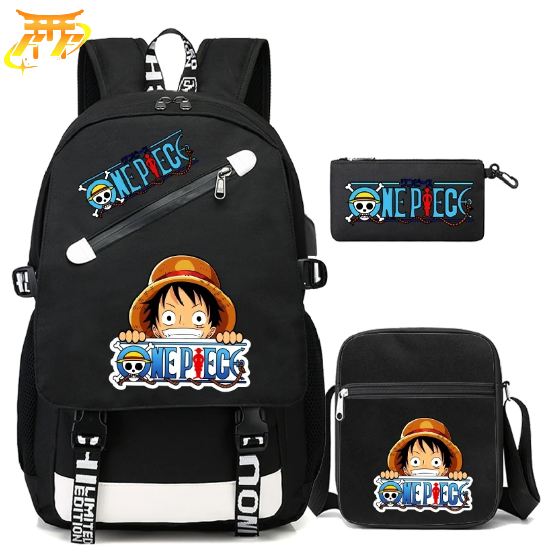 Mochila con Estuche y Bolso Logo - One Piece™™