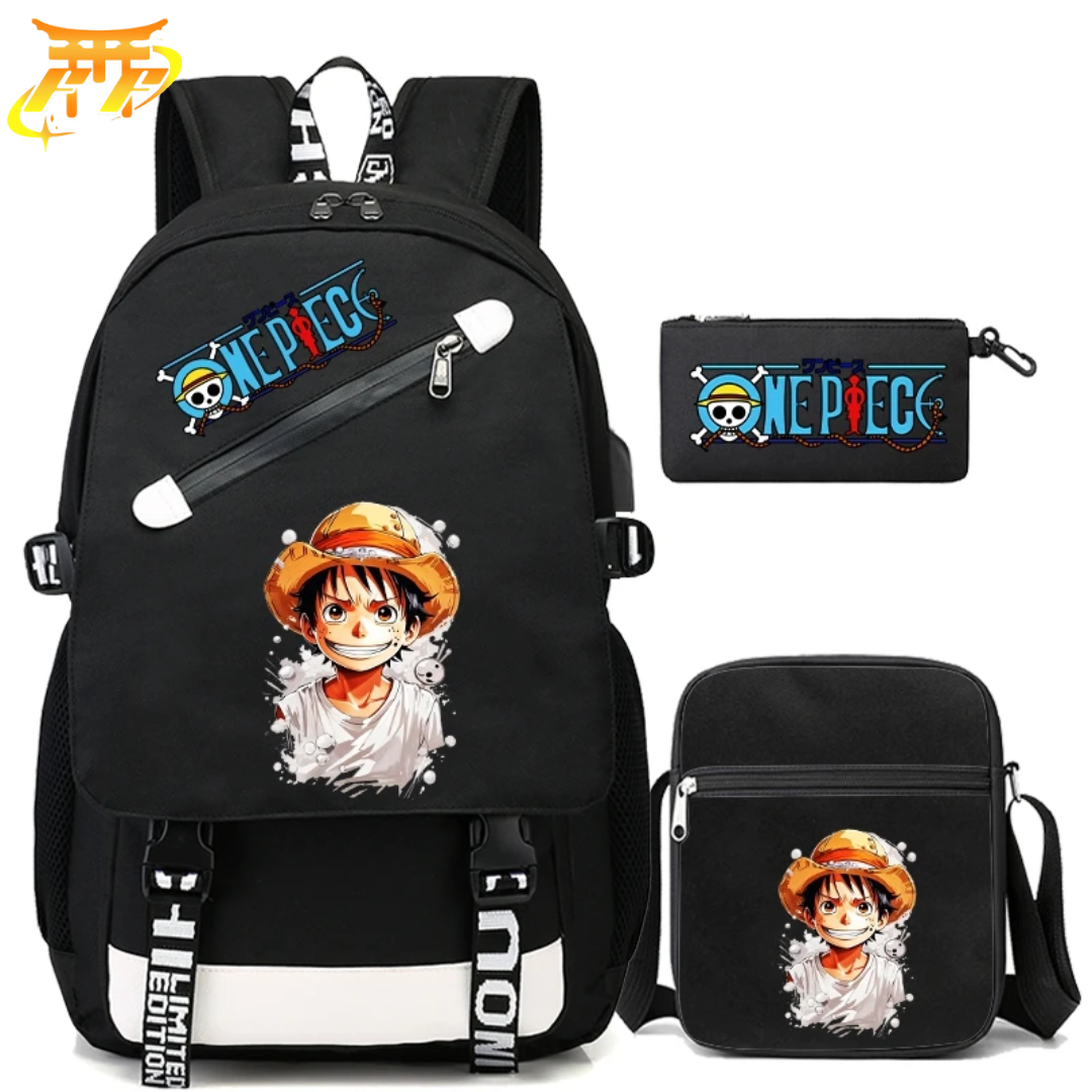 Mochila con Estuche y Bolso Luffy - One Piece™