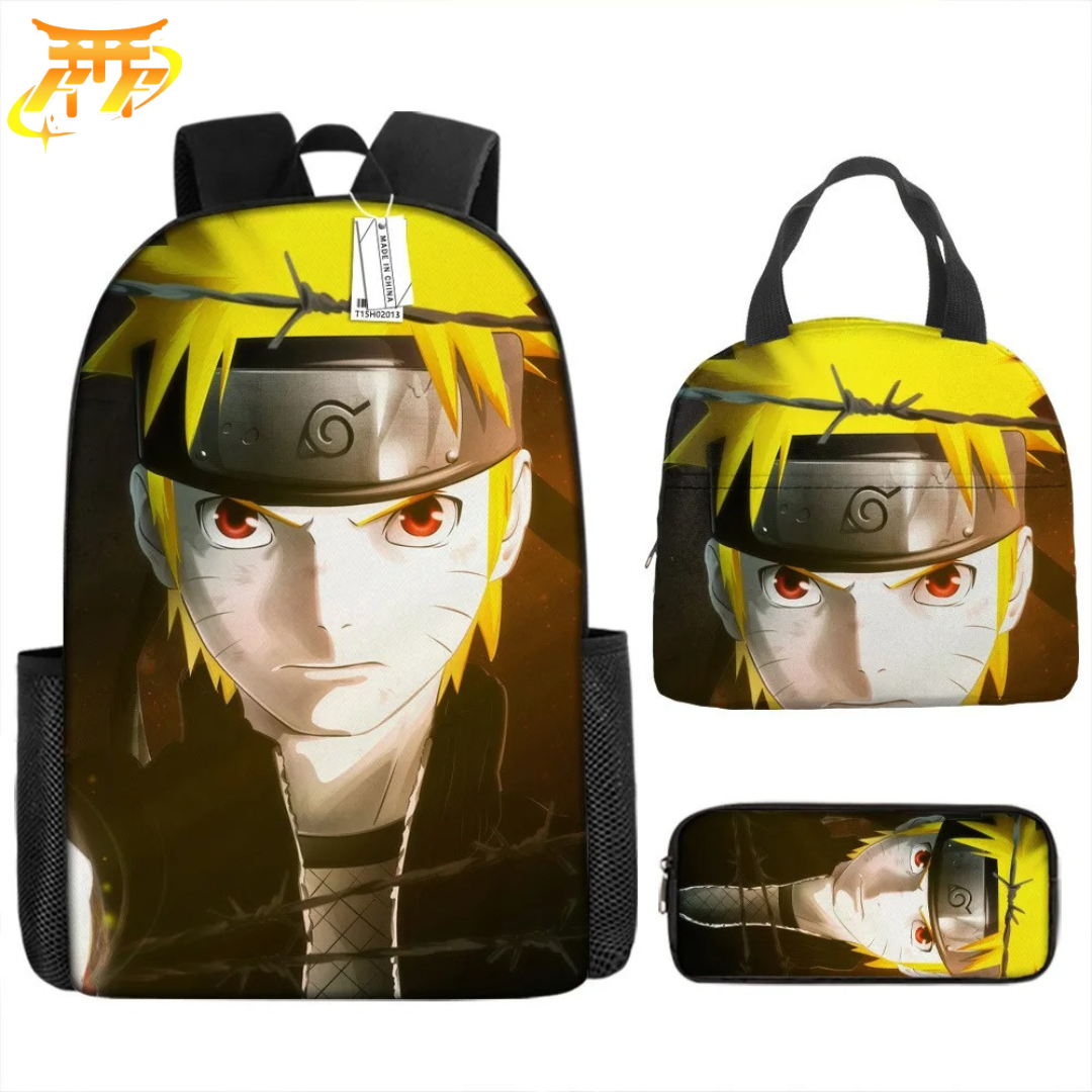 Mochila con Estuche y Bolso Naruto Chunin - Naruto Shippuden™