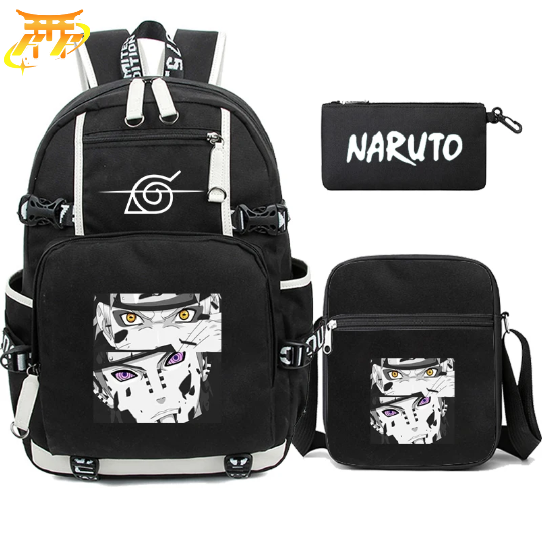 Mochila con Estuche y Bolso Naruto & Pain - Naruto Shippuden™