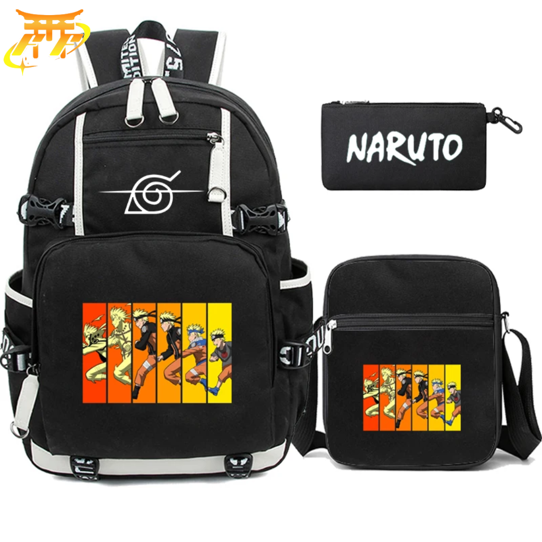 Mochila con Estuche y Bolso Naruto Uzumaki - Naruto Shippuden™