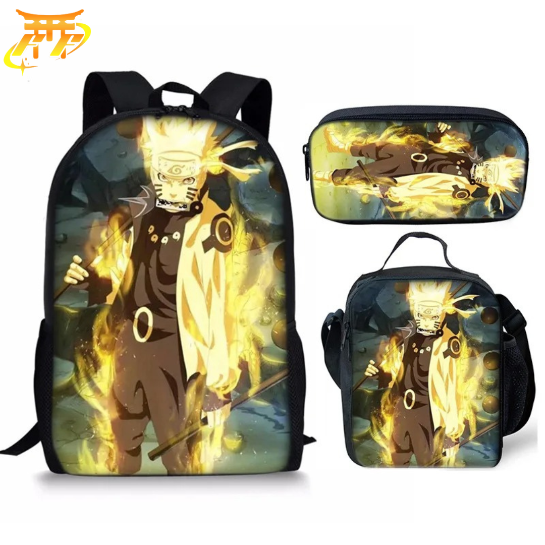 Mochila con Estuche y Bolso Rikudo Sennin - Naruto Shippuden™