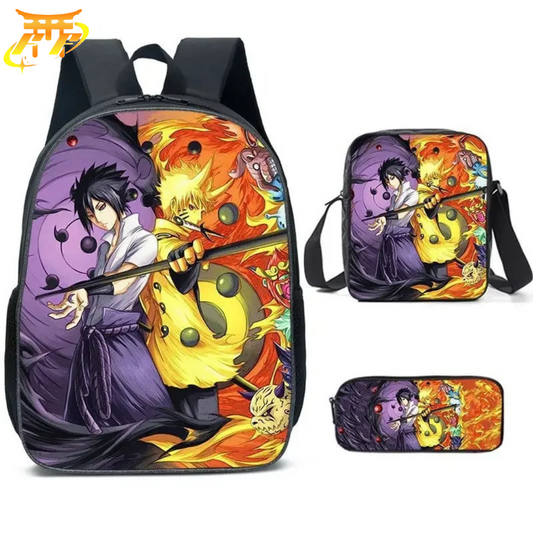 Mochila con Estuche y Bolso Sasuke x Naruto Rikudo Sennin - Naruto Shippuden™