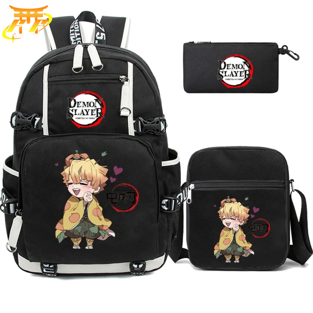 Mochila con Estuche y Bolso Zenitsu - Demon Slayer™.