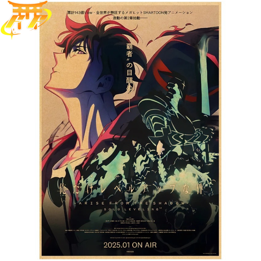 Póster Sung Jinwoo "Despertar del Monarca" - Solo Leveling™