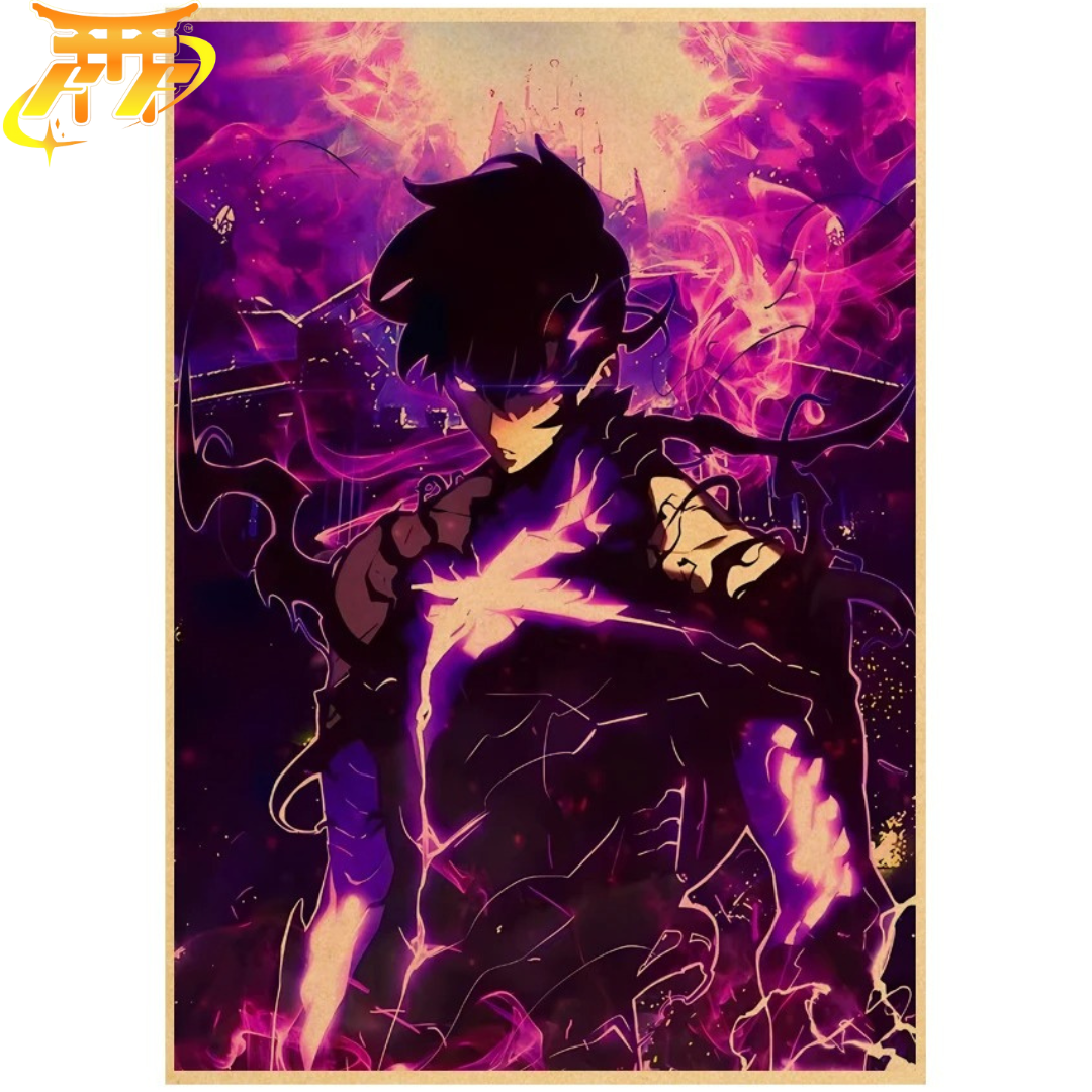 Poster Sung Jinwoo "Ascensión del Monarca" - Solo Leveling™