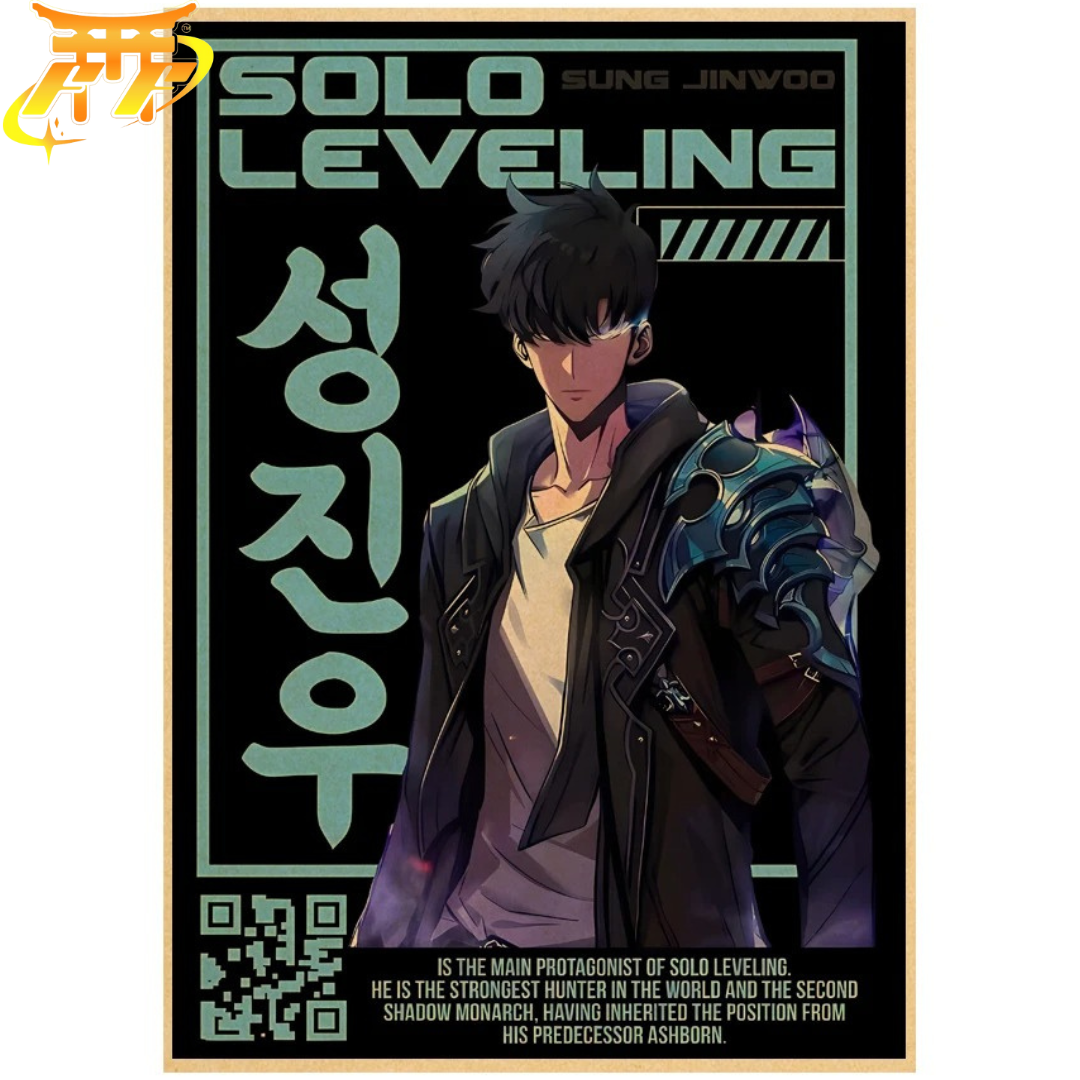 Poster Sung Jinwoo "Cazador Supremo" - Solo Leveling™