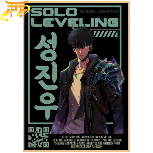 Poster Sung Jinwoo "Cazador Supremo" - Solo Leveling™
