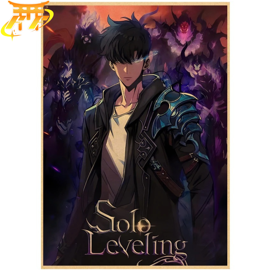 Poster Sung Jinwoo "Ejército de las Sombras" - Solo Leveling™