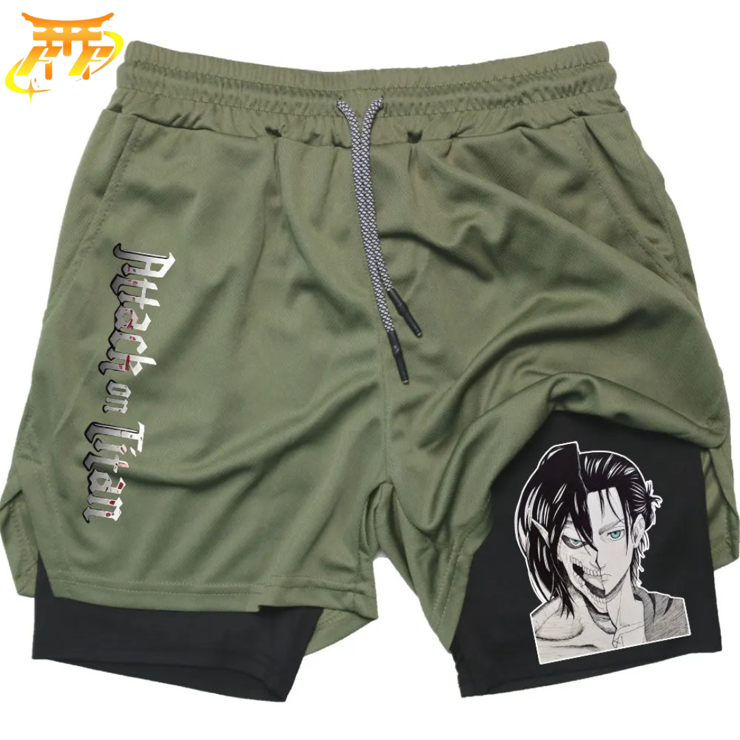 Short Eren Jaeger x Titan Asaltante - Attack on Titan™