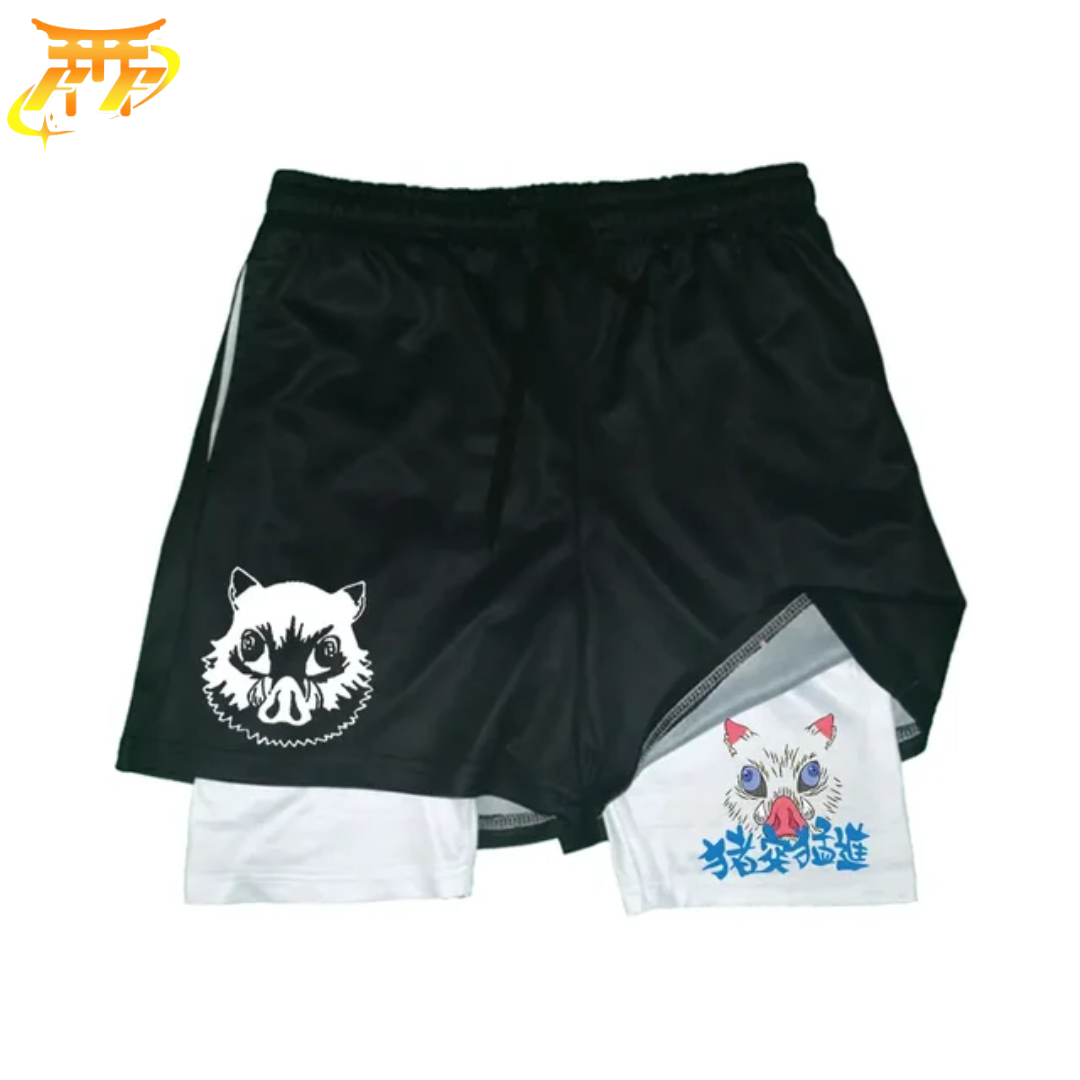 Short Inosuke Negro y Blanco - Demon Slayer™