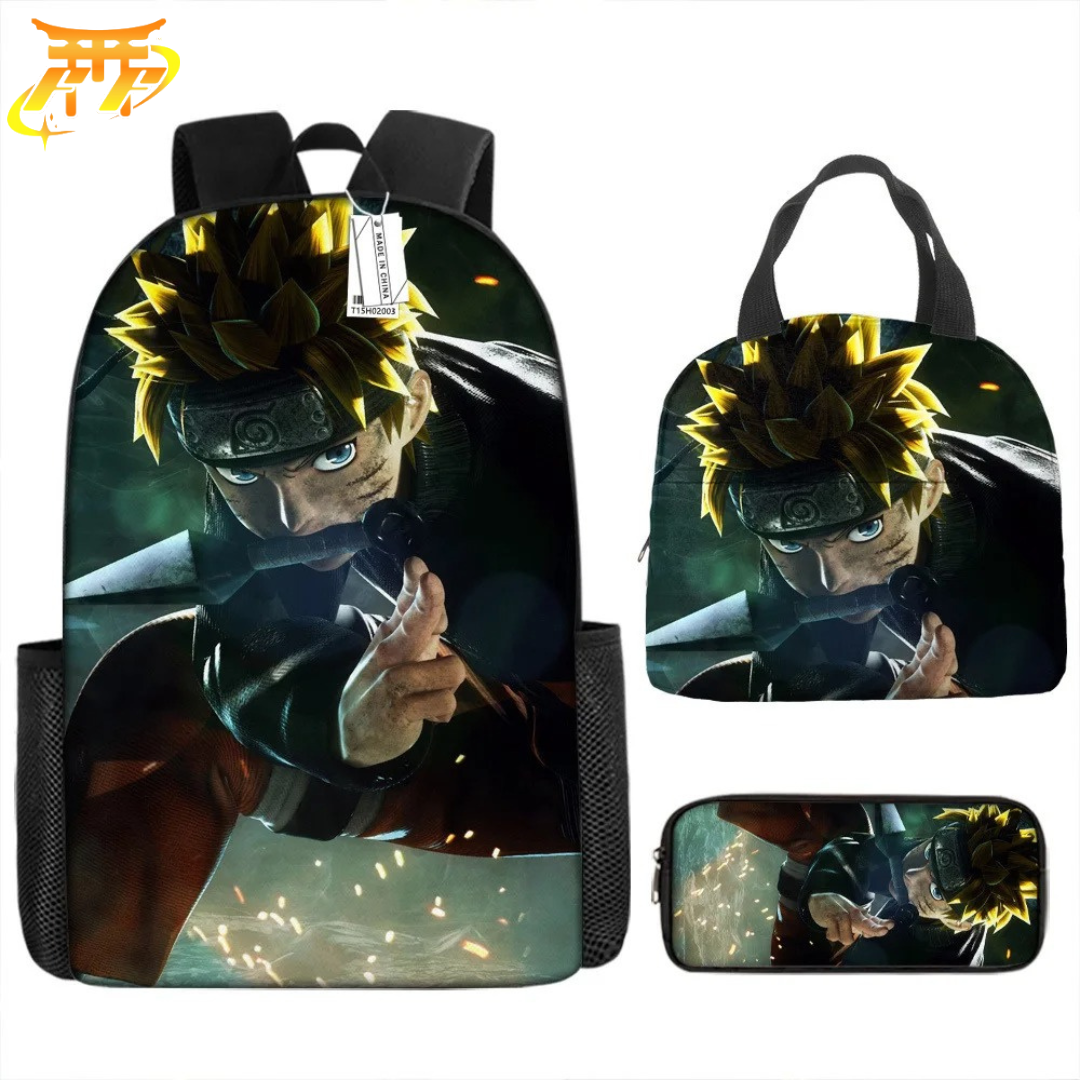 Uzumaki Naruto satchel con estuche y bolsa - Naruto Shippuden™