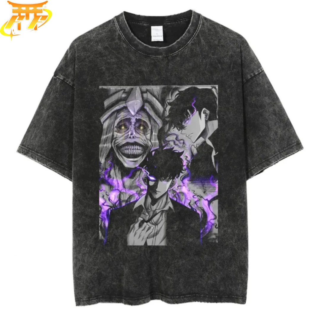 Camiseta Oversize Sistema "El Despertar del Rey" - Solo Leveling™