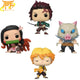 Lote 4 Funko POP Tanjiro, Zenitsu, Nezuko e Inosuke - Demon Slayer™