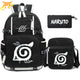 Mochila con Estuche y Bolso Simbolo de Konoha - Naruto Shippuden™