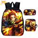 Mochila con Estuche y Bolso Tanjiro Aliento de sol - Demon Slayer™