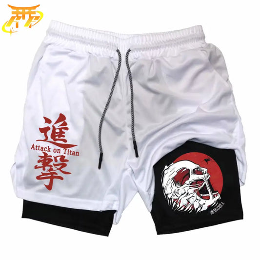 Short Titan Acorazado Blanco y Negro - Attack on Titan™